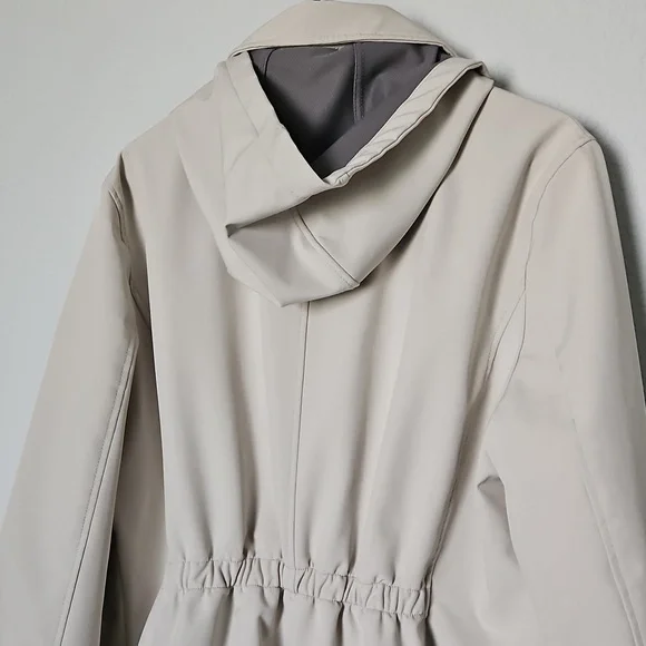 Tommy Hilfiger Trench Rain Coat Removable Hood Tan XL - Picture 5 of 11